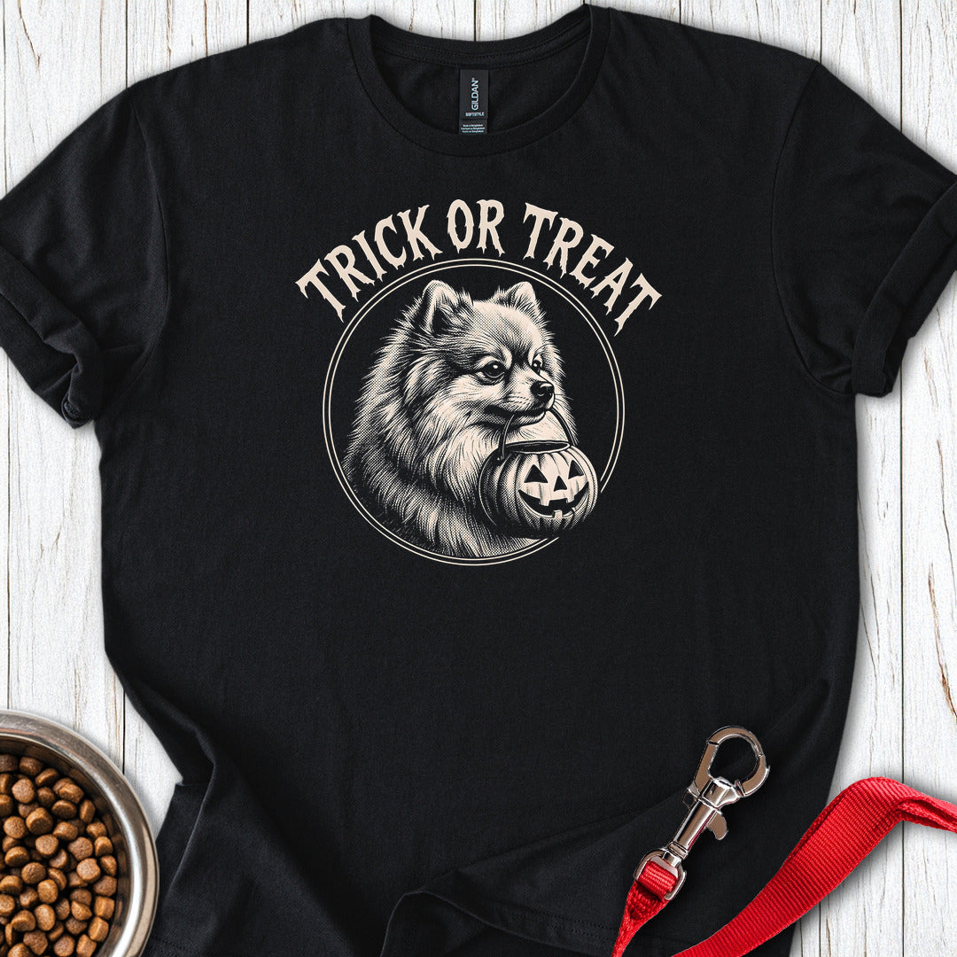 Pomeranian Trick Or Treat — Black