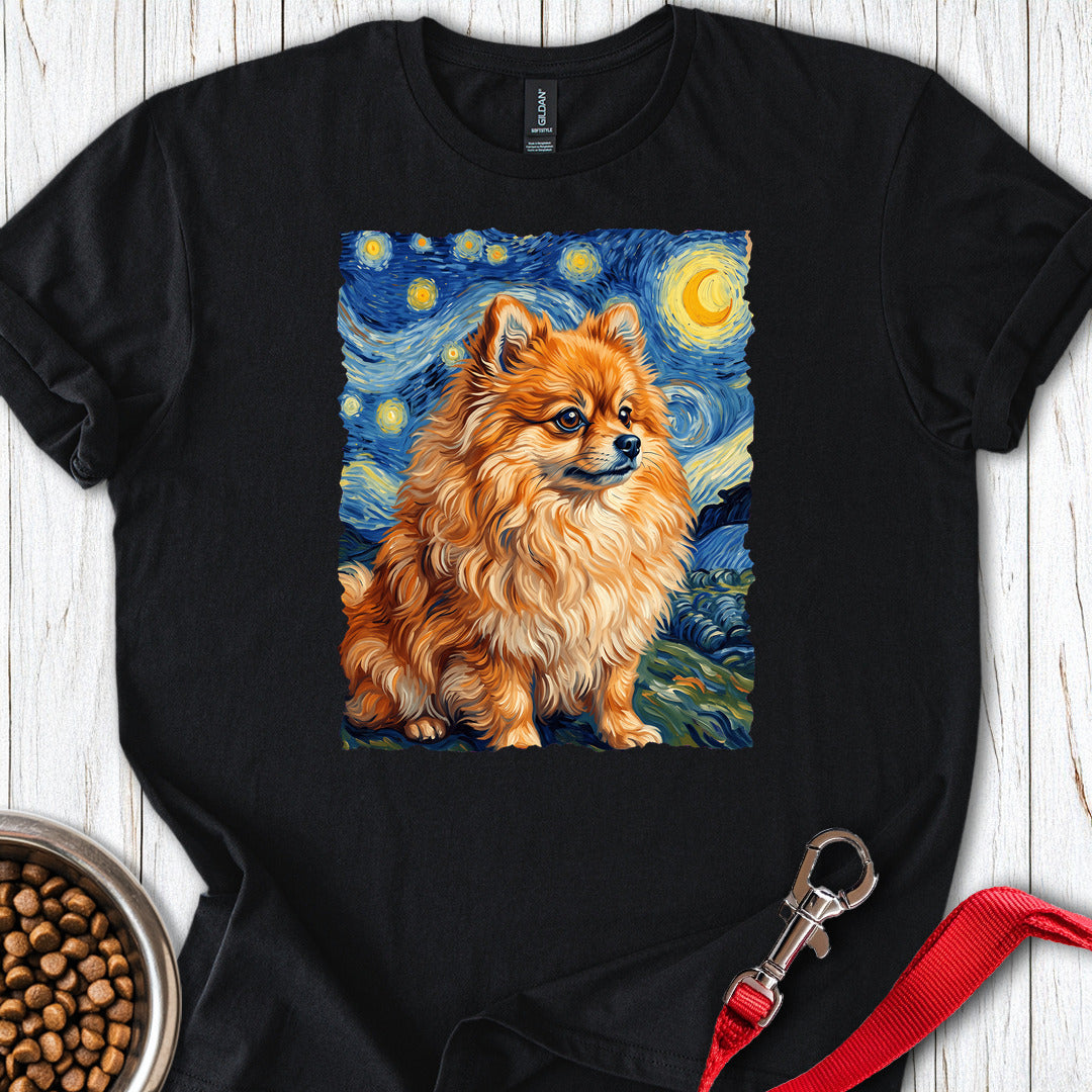 Pomeranian Van Gogh — Black