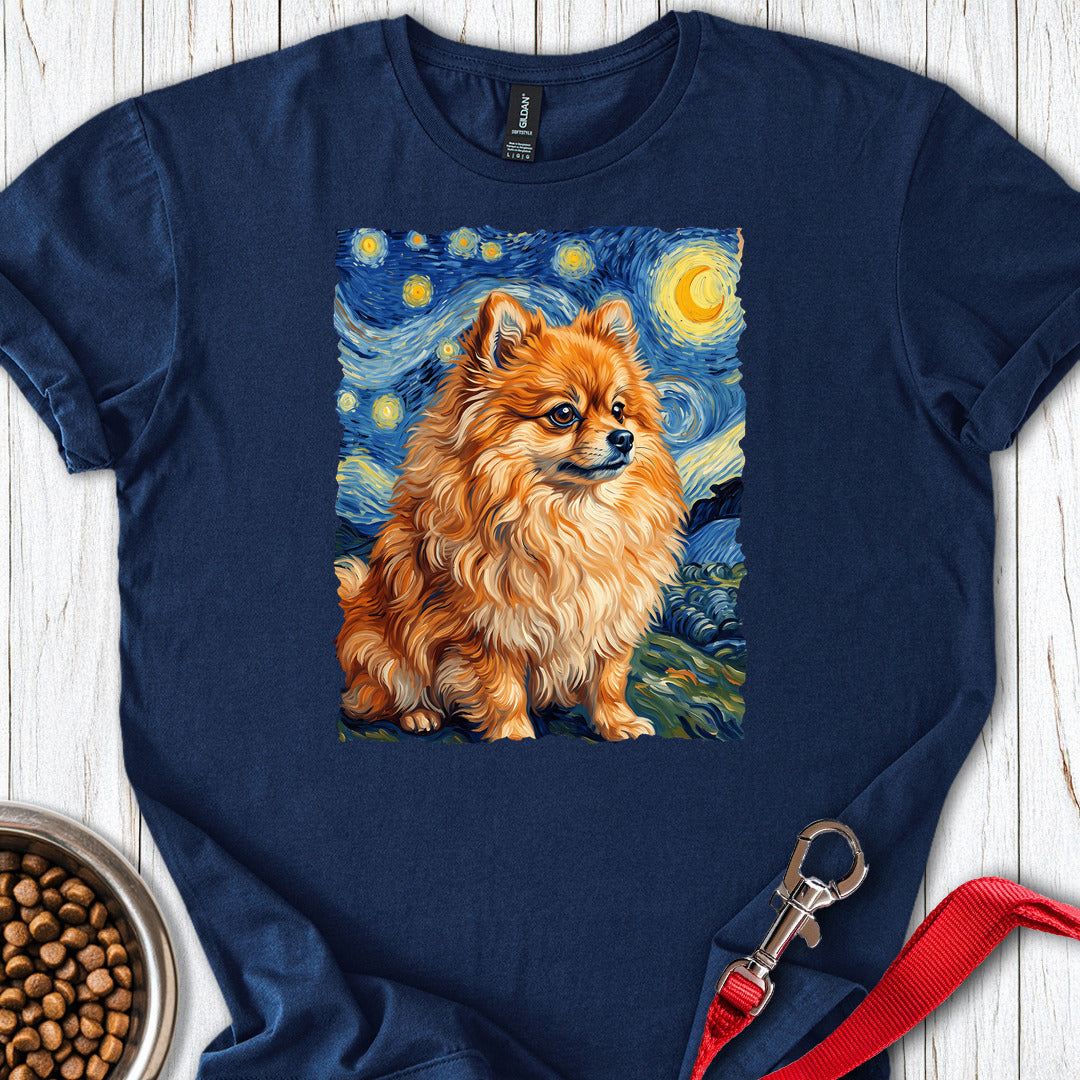 Pomeranian Van Gogh — Navy
