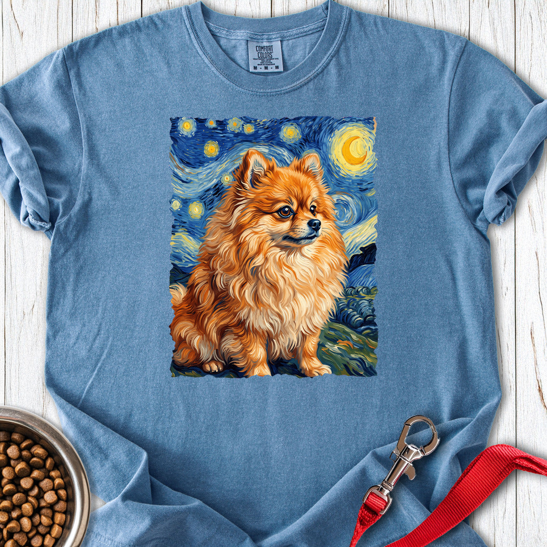 Pomeranian Van Gogh Premium Tee — Blue Jean