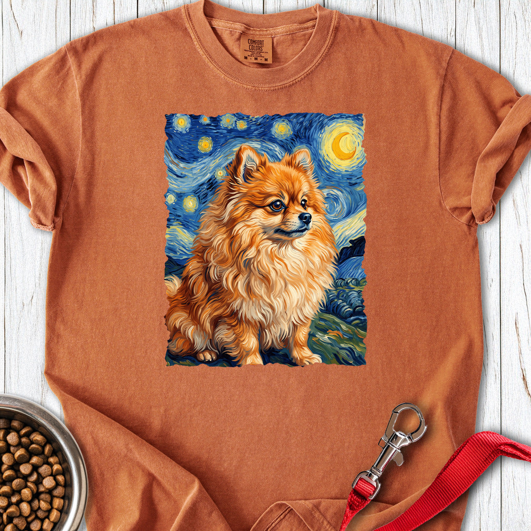 Pomeranian Van Gogh Premium Tee — Yam