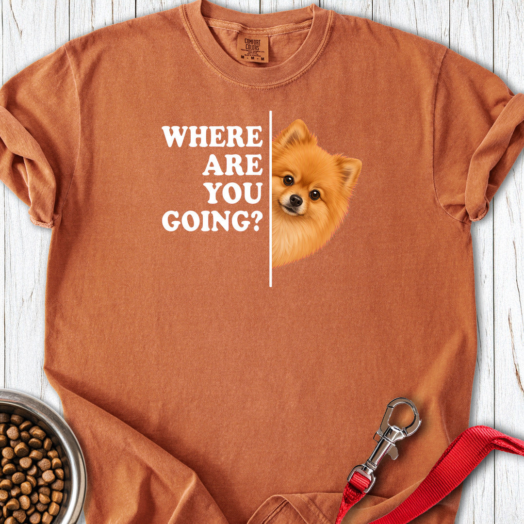 Pomeranian Where Are You Going Premium Tee — Yam