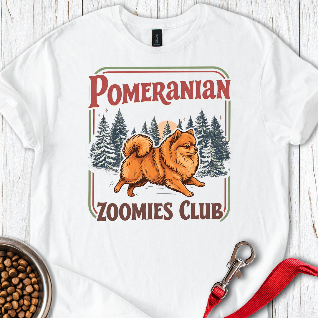 Pomeranian Zoomies Club — White