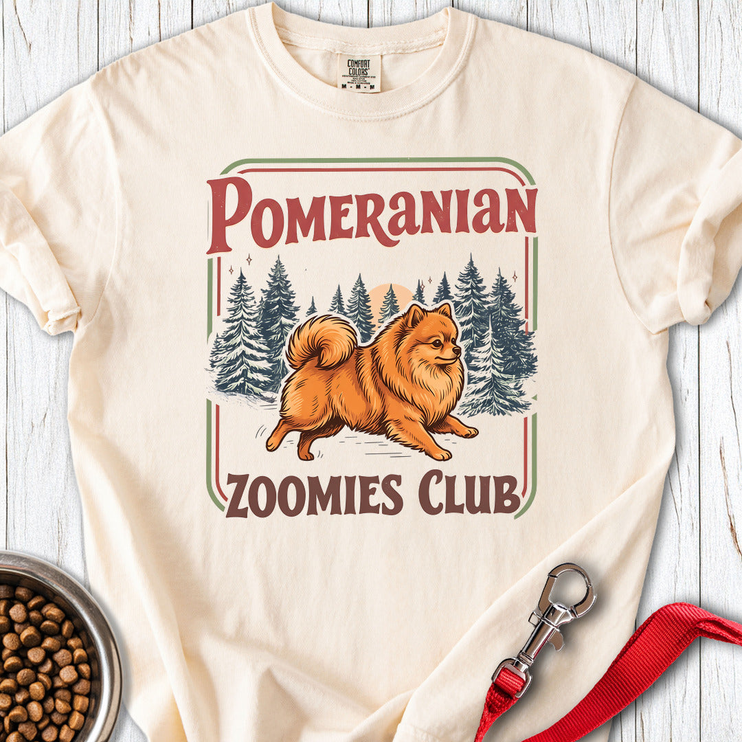 Pomeranian Zoomies Club Premium Tee — Ivory