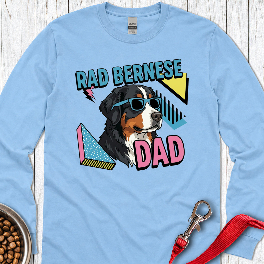 Rad Bernese Dad 90's Long Sleeve — Carolina Blue