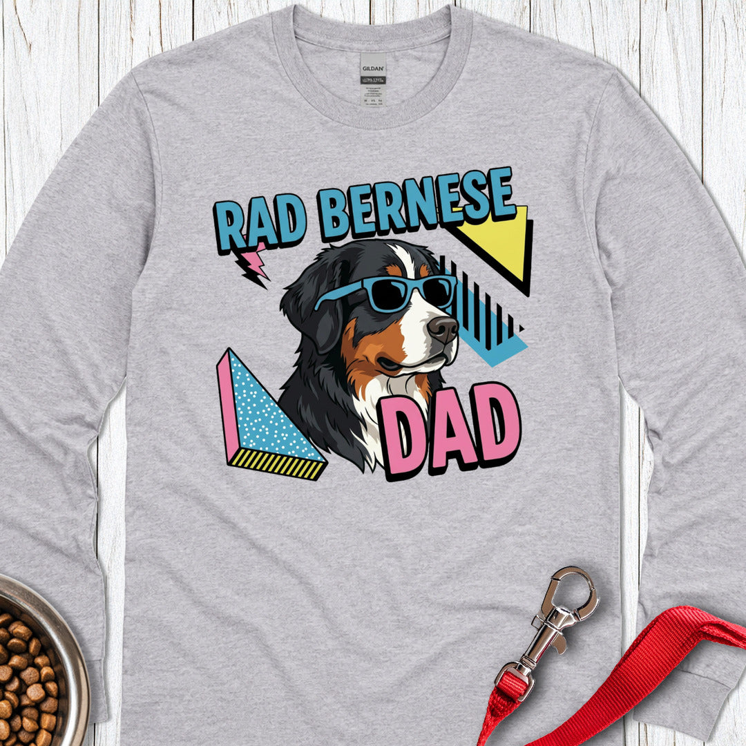 Rad Bernese Dad 90's Long Sleeve — Sport Grey