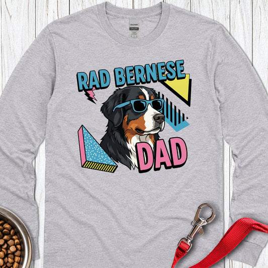Rad Bernese Dad 90's Long Sleeve — Sport Grey