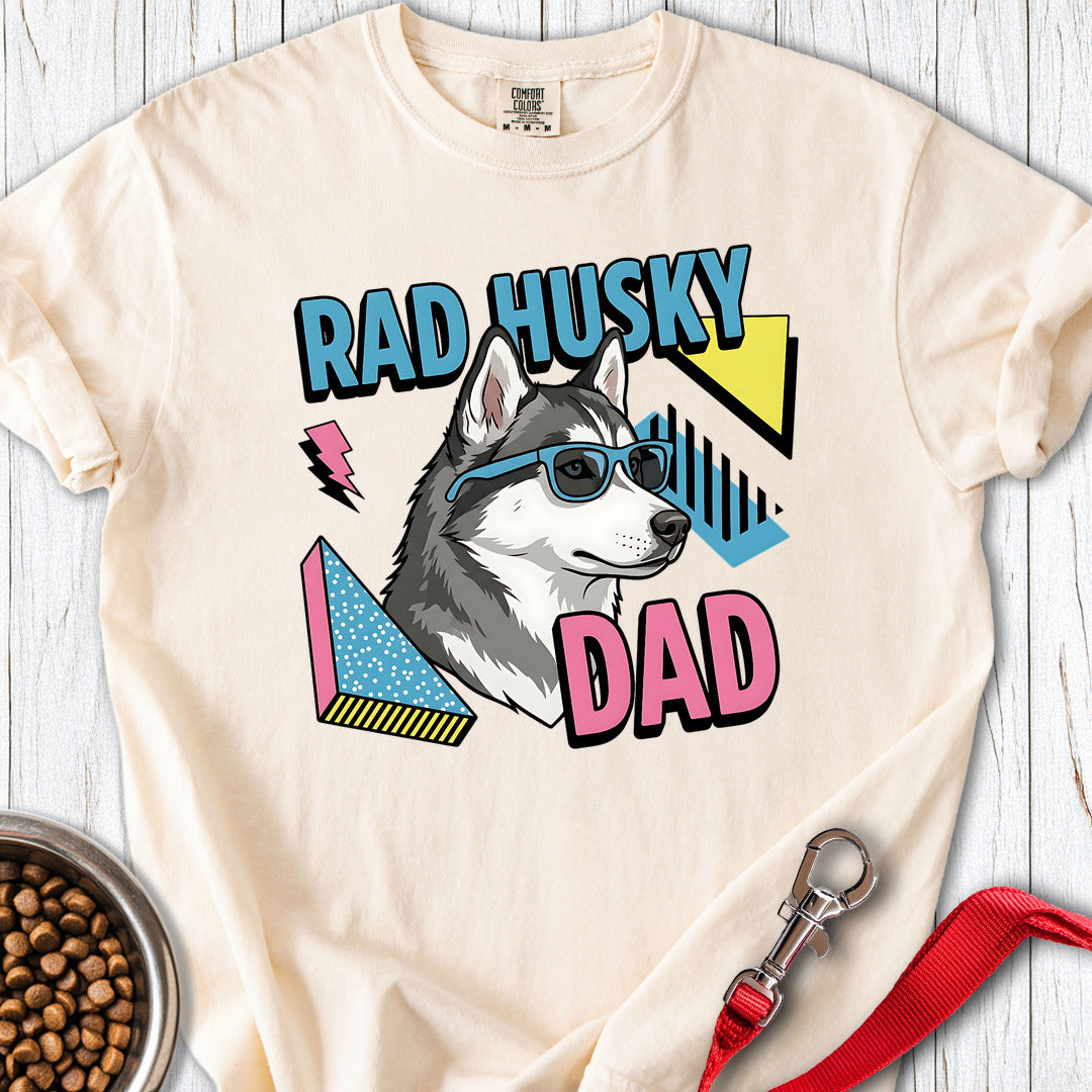 Rad Husky Dad Premium Tee Ivory
