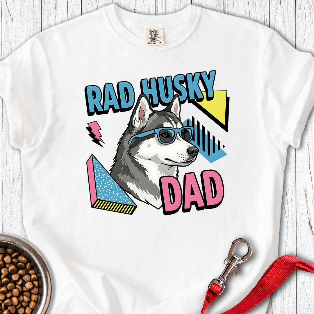 Rad Husky Dad Premium Tee White