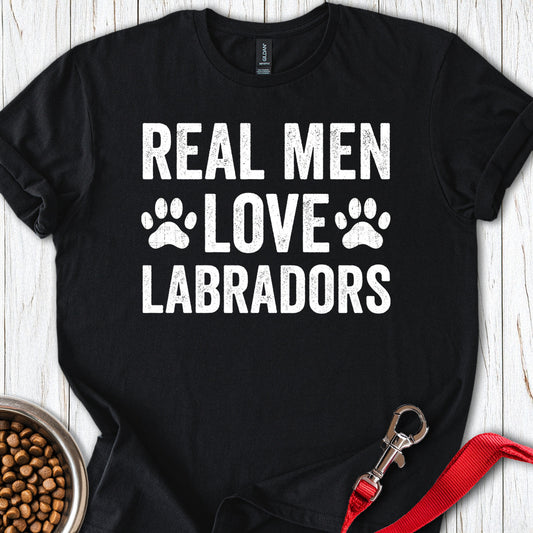 Real Men Love Labradors Black
