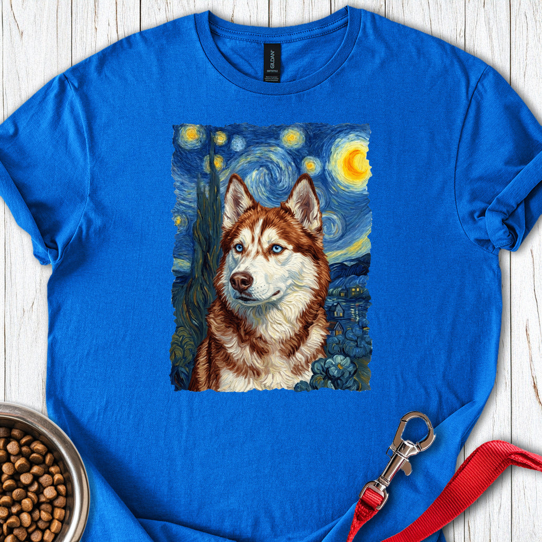 Red and White Husky Van Gogh Royal