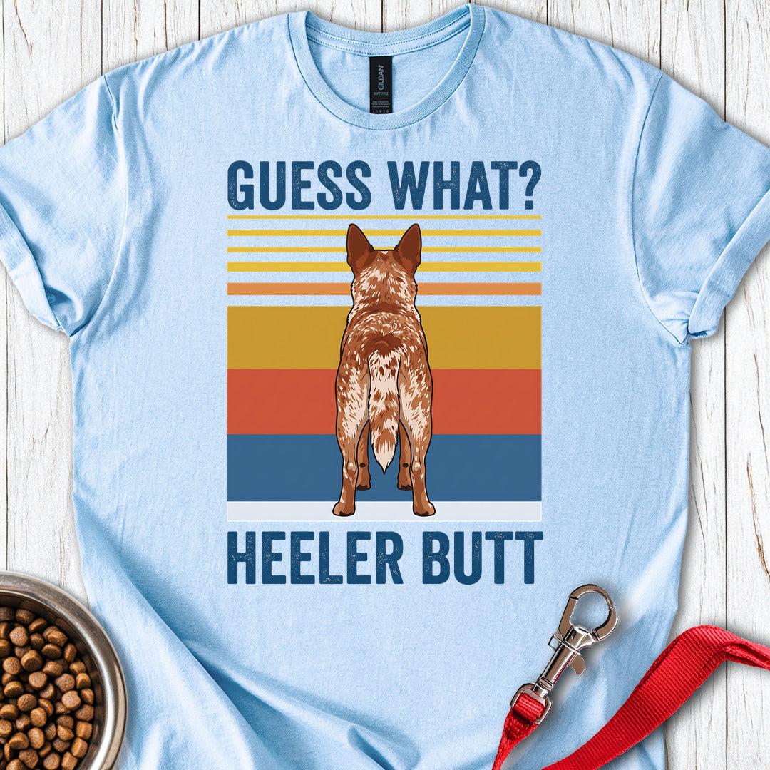 Red Heeler Butt — Light Blue
