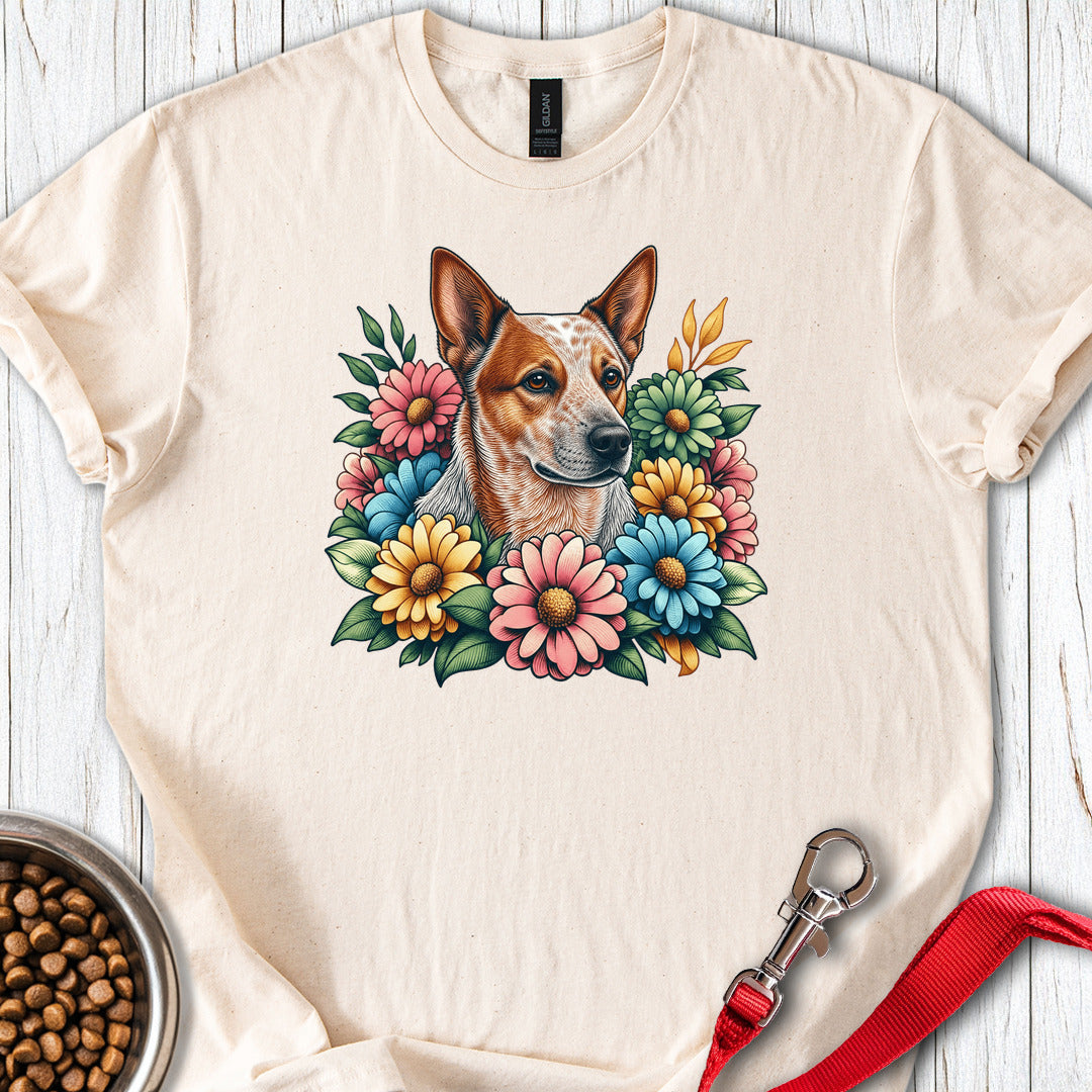 Red Heeler Floral — Natural
