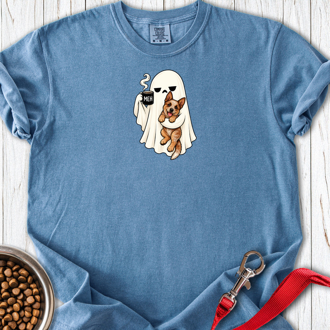 Red Heeler Meh Ghost Premium Tee — Blue Jean
