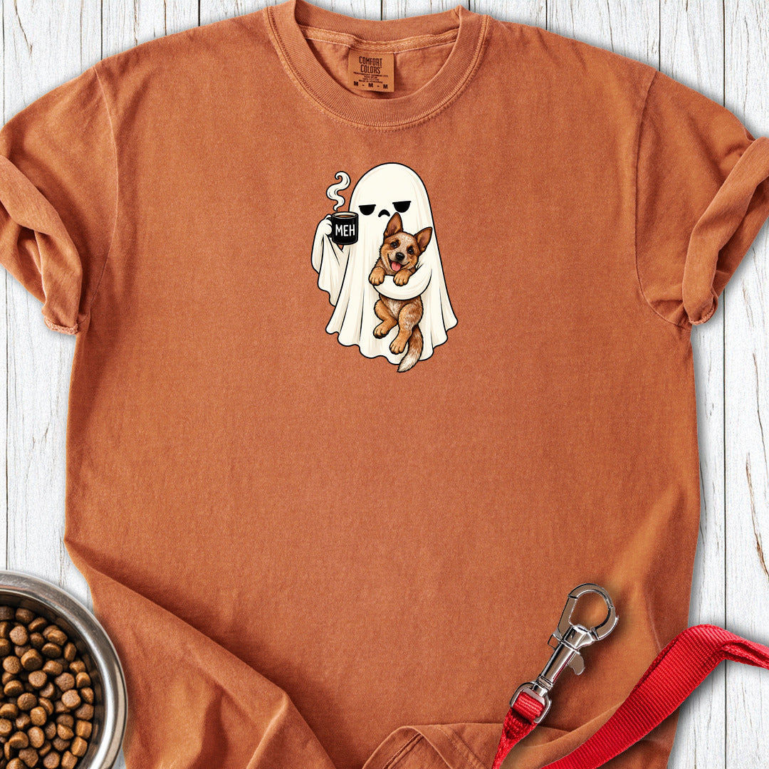 Red Heeler Meh Ghost Premium Tee — Yam