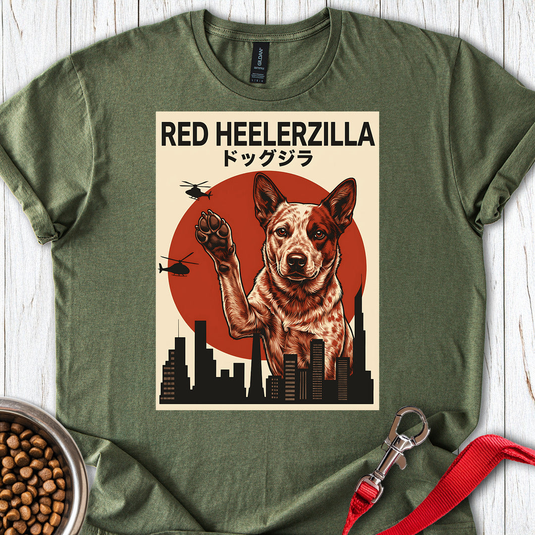 Red Heelerzilla — Military Green