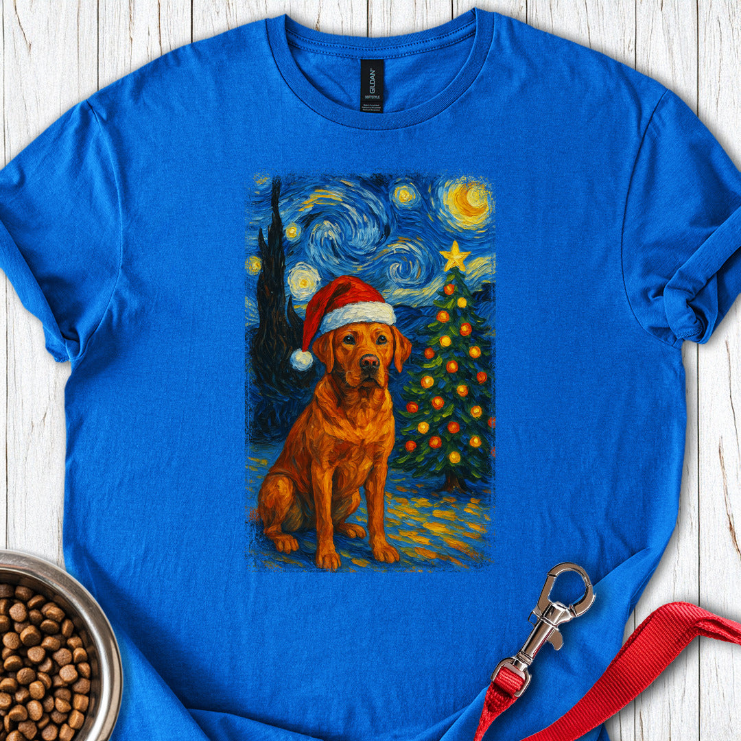 Red Labrador Christmas Van Gogh Royal
