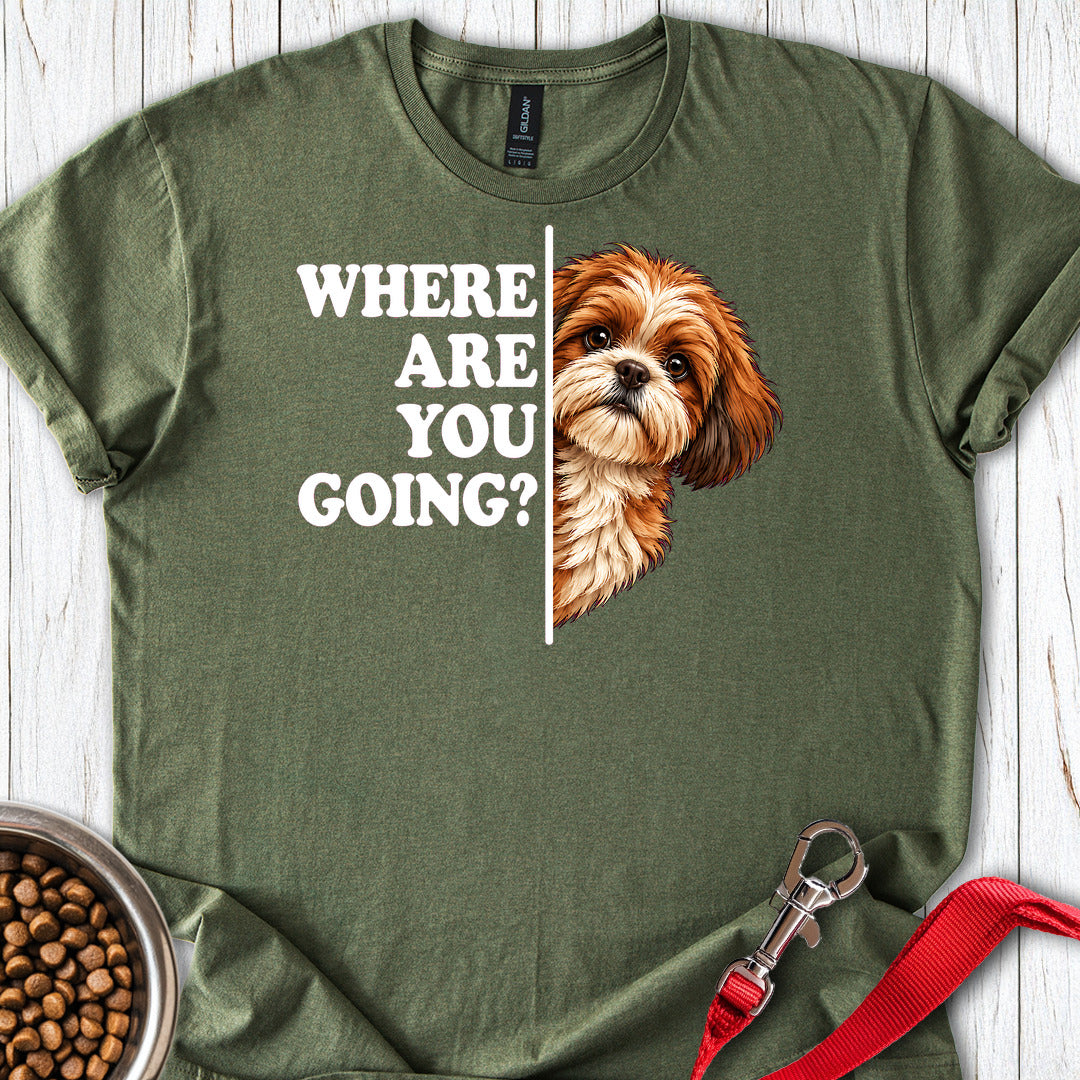 Red Shih Tzu Alert — Military Green