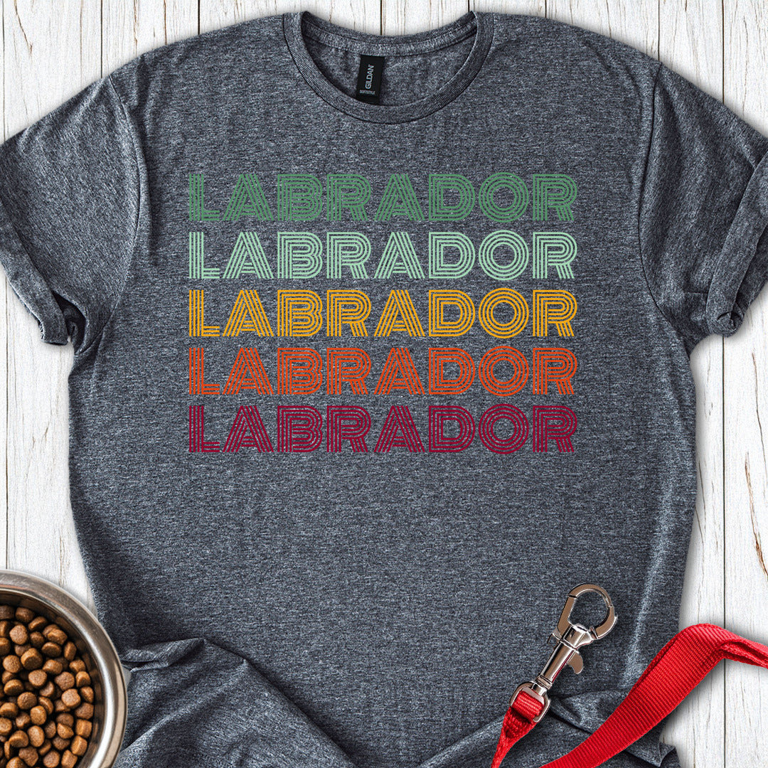 Retro Labrador Dark Heather