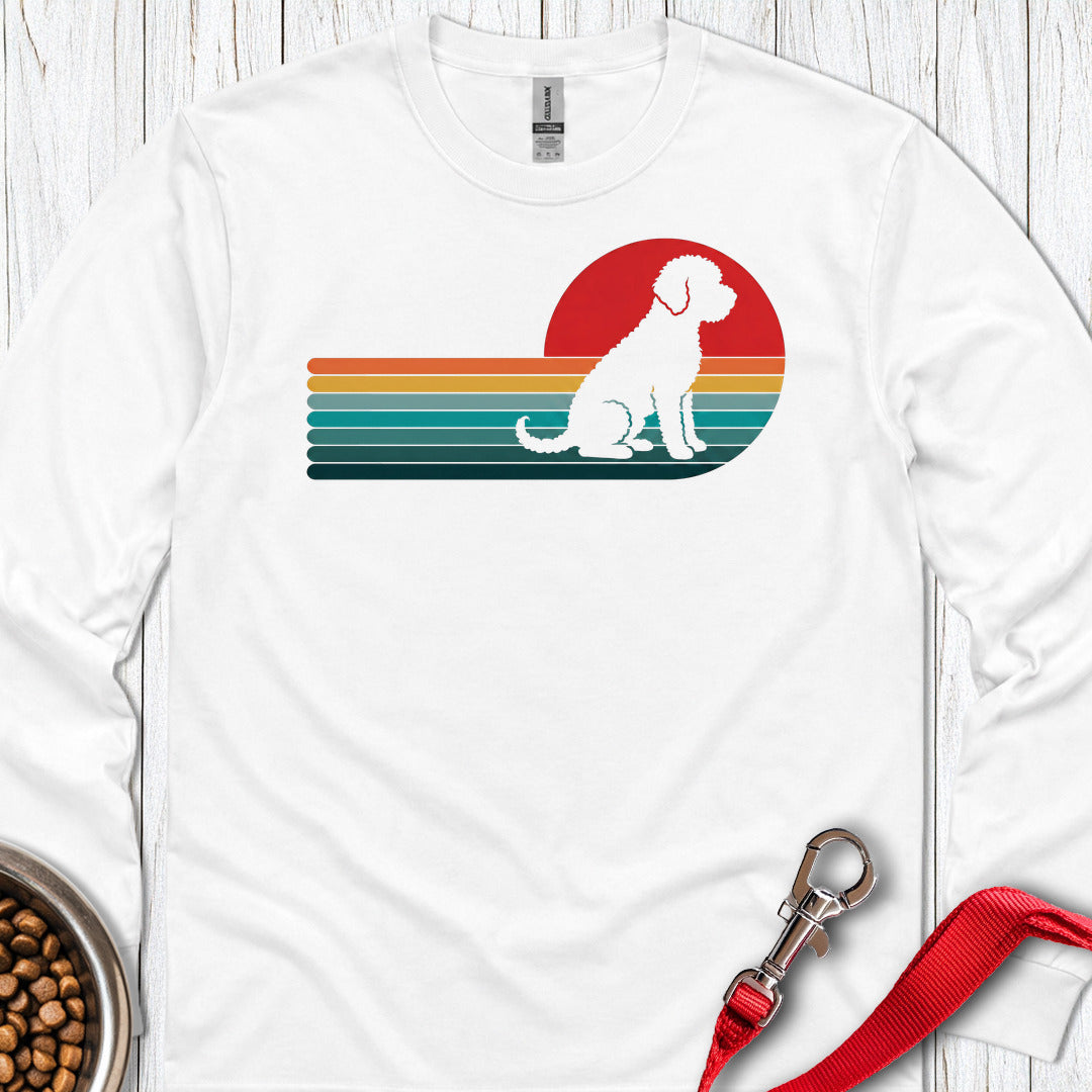 Retro Lagotto Long Sleeve — White