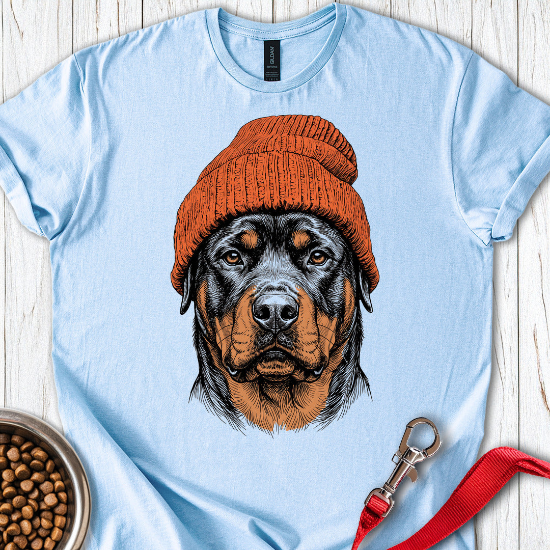 Rottweiler Beanie — Light Blue