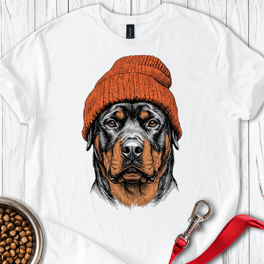 Rottweiler Beanie — White