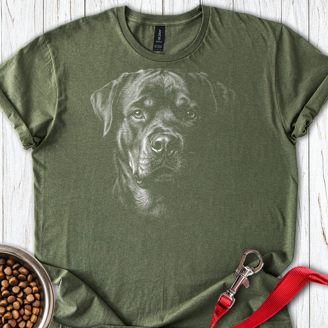 Rottweiler Engraved — Military Green