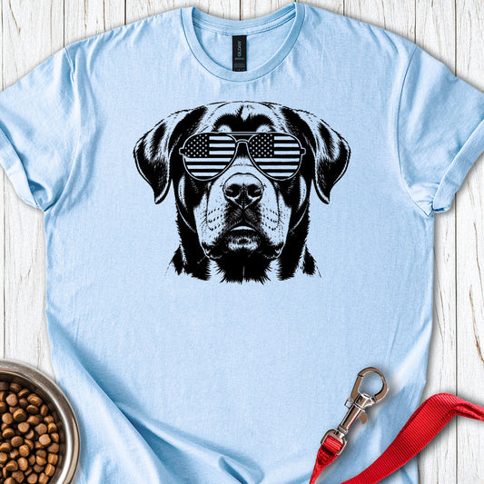 Rottweiler Flag Shades — Light Blue