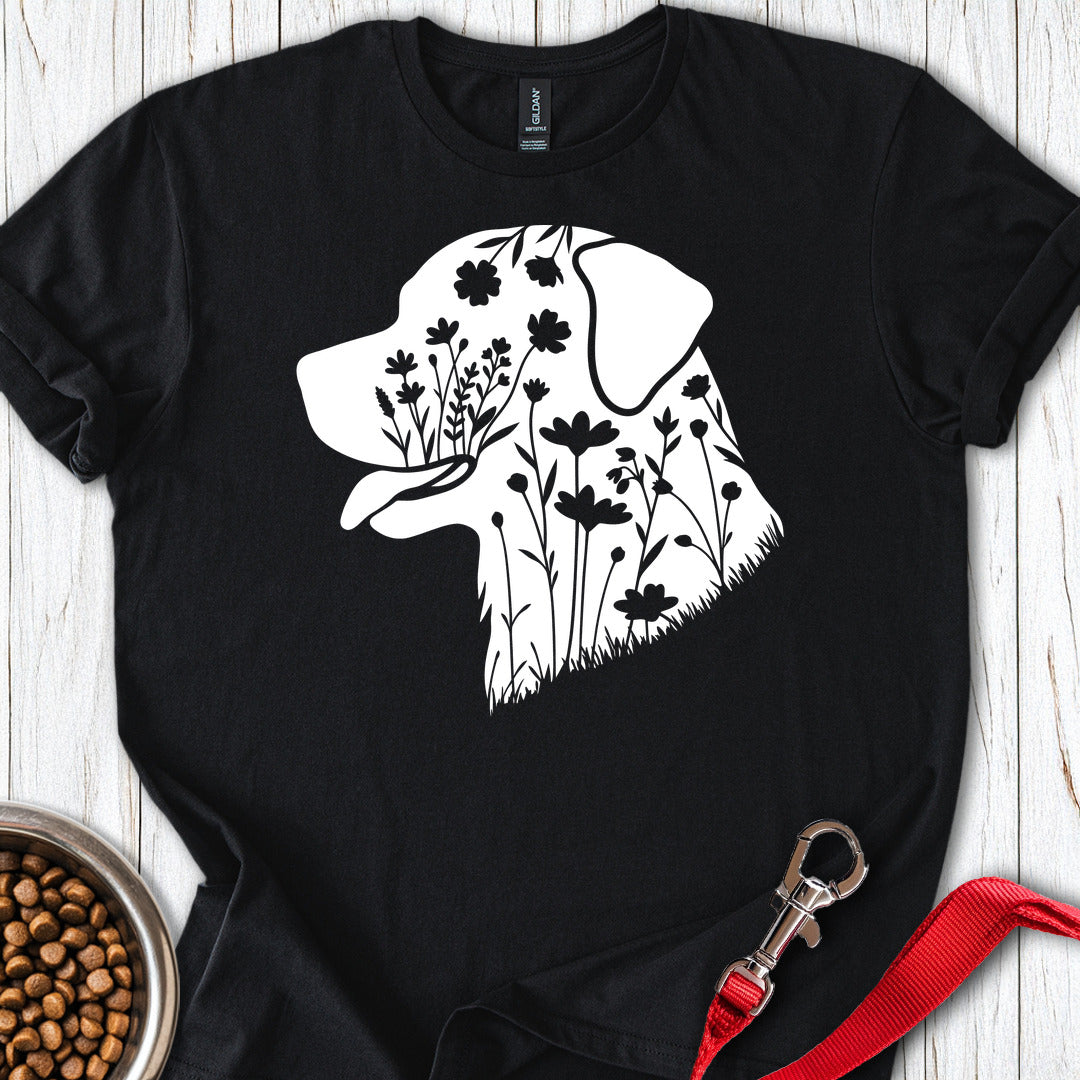 Rottweiler Flowers — Black