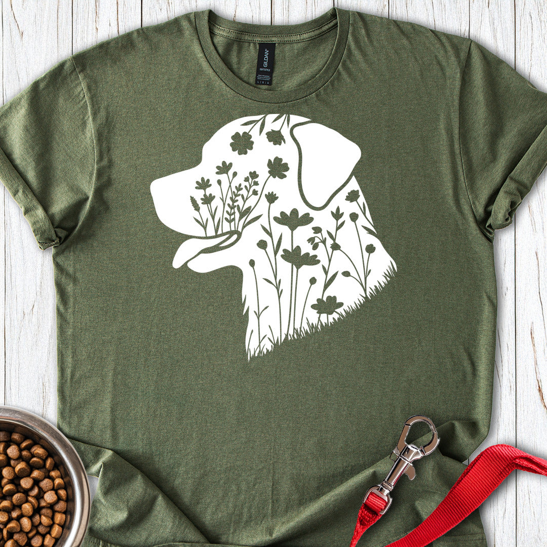 Rottweiler Flowers — Military Green