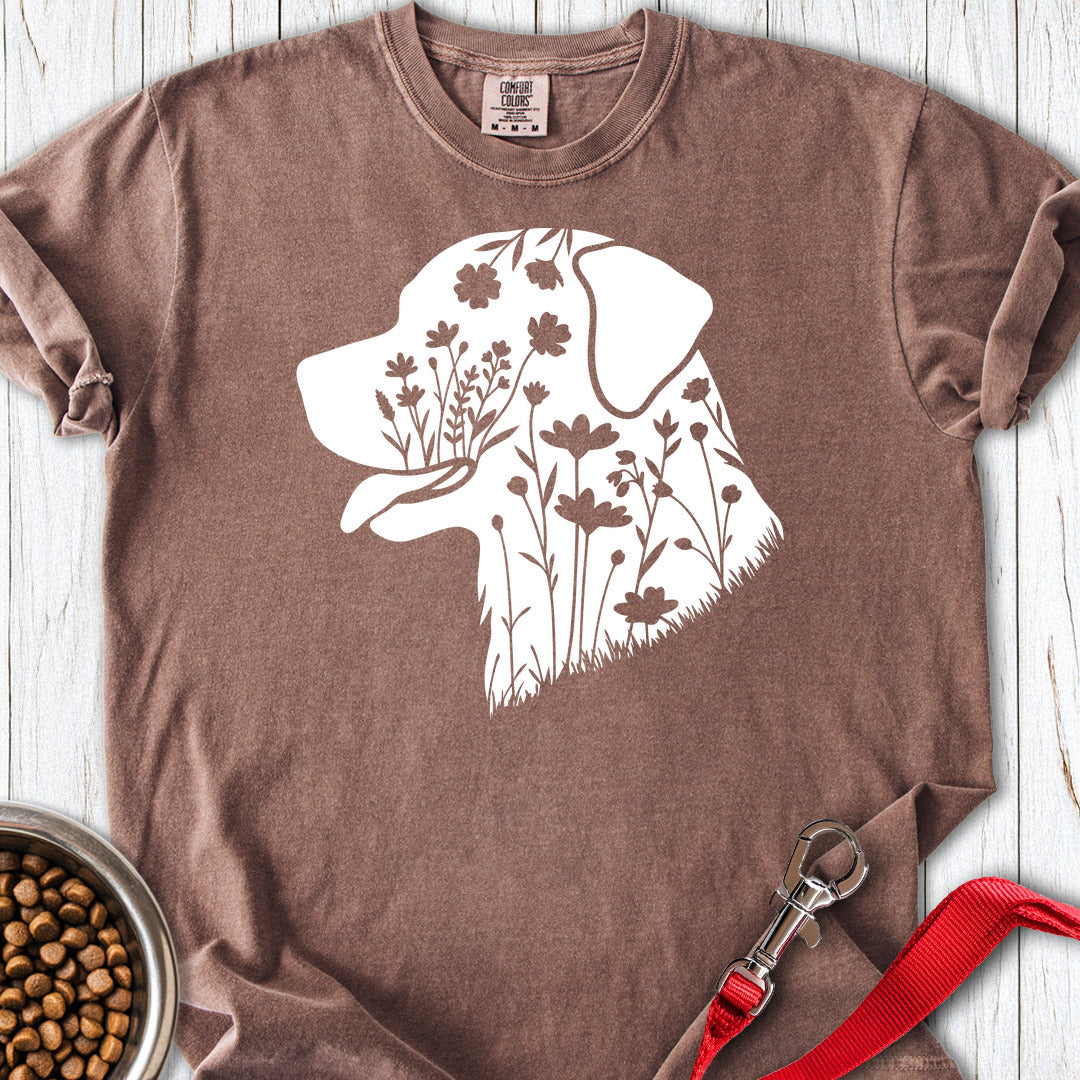 Rottweiler Flowers Premium Tee — Espresso