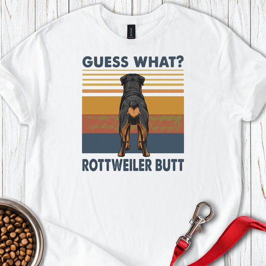 Rottweiler Guess What — White