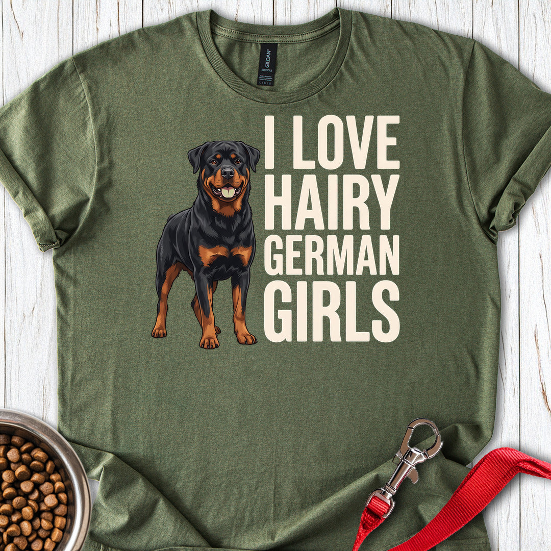Rottweiler Hairy Girls — Military Green