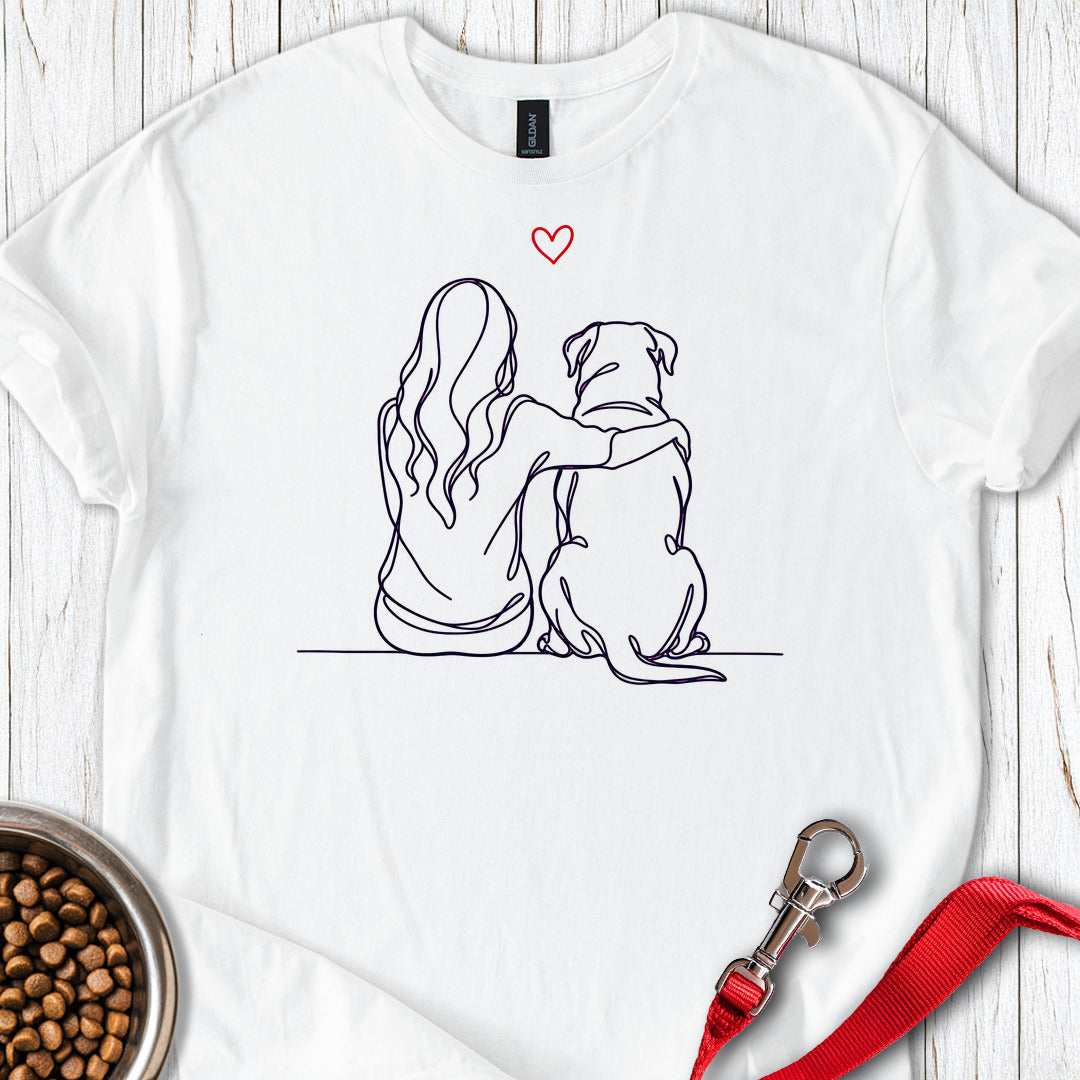 Rottweiler Hug — White
