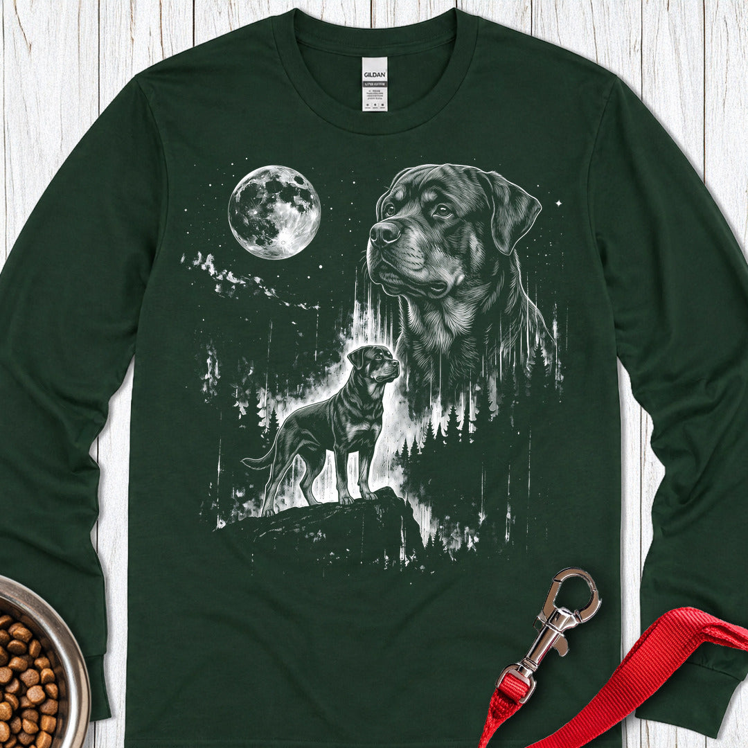Rottweiler Moonlight Long Sleeve Forest Green