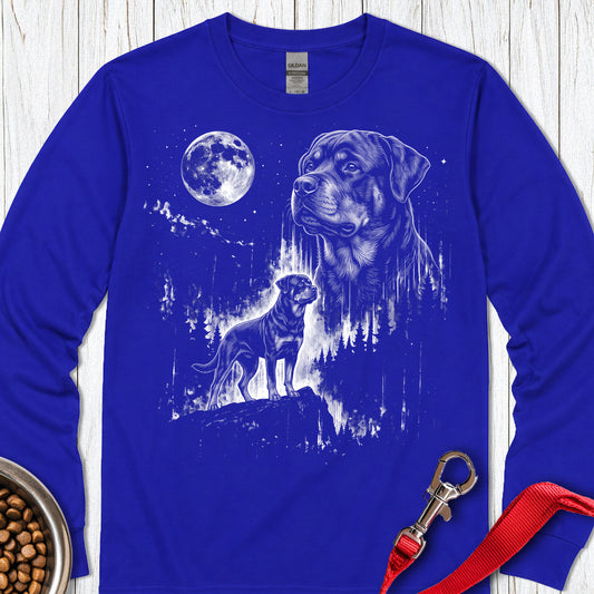 Rottweiler Moonlight Long Sleeve — Royal