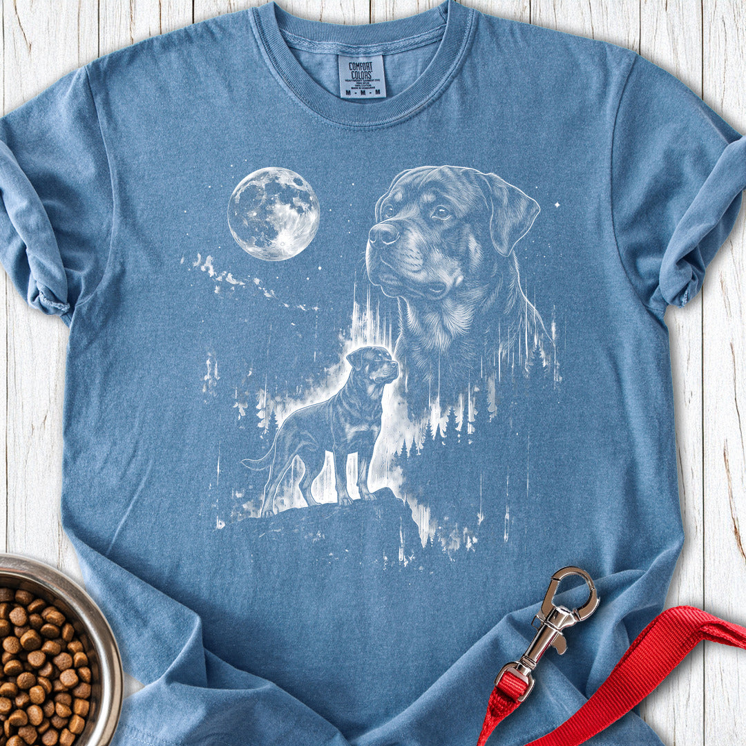 Rottweiler Moonlight Premium Tee — Blue Jean