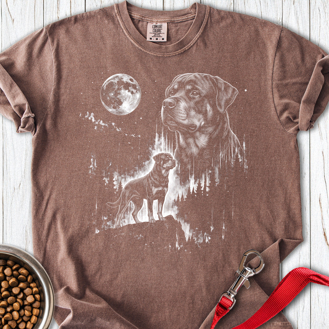 Rottweiler Moonlight Premium Tee — Espresso