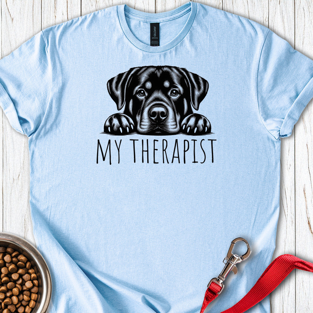 Rottweiler My Therapist — Light Blue