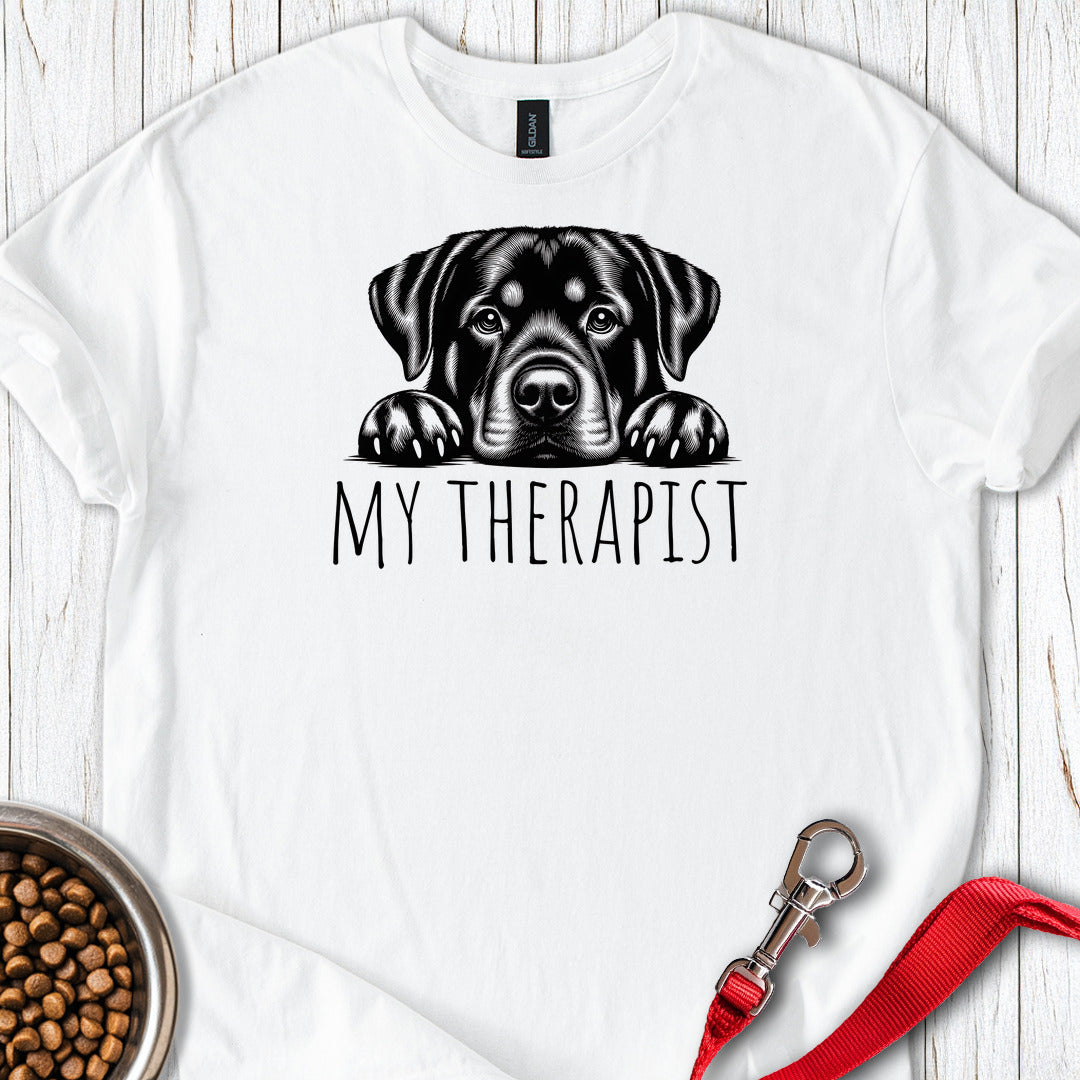 Rottweiler My Therapist — White