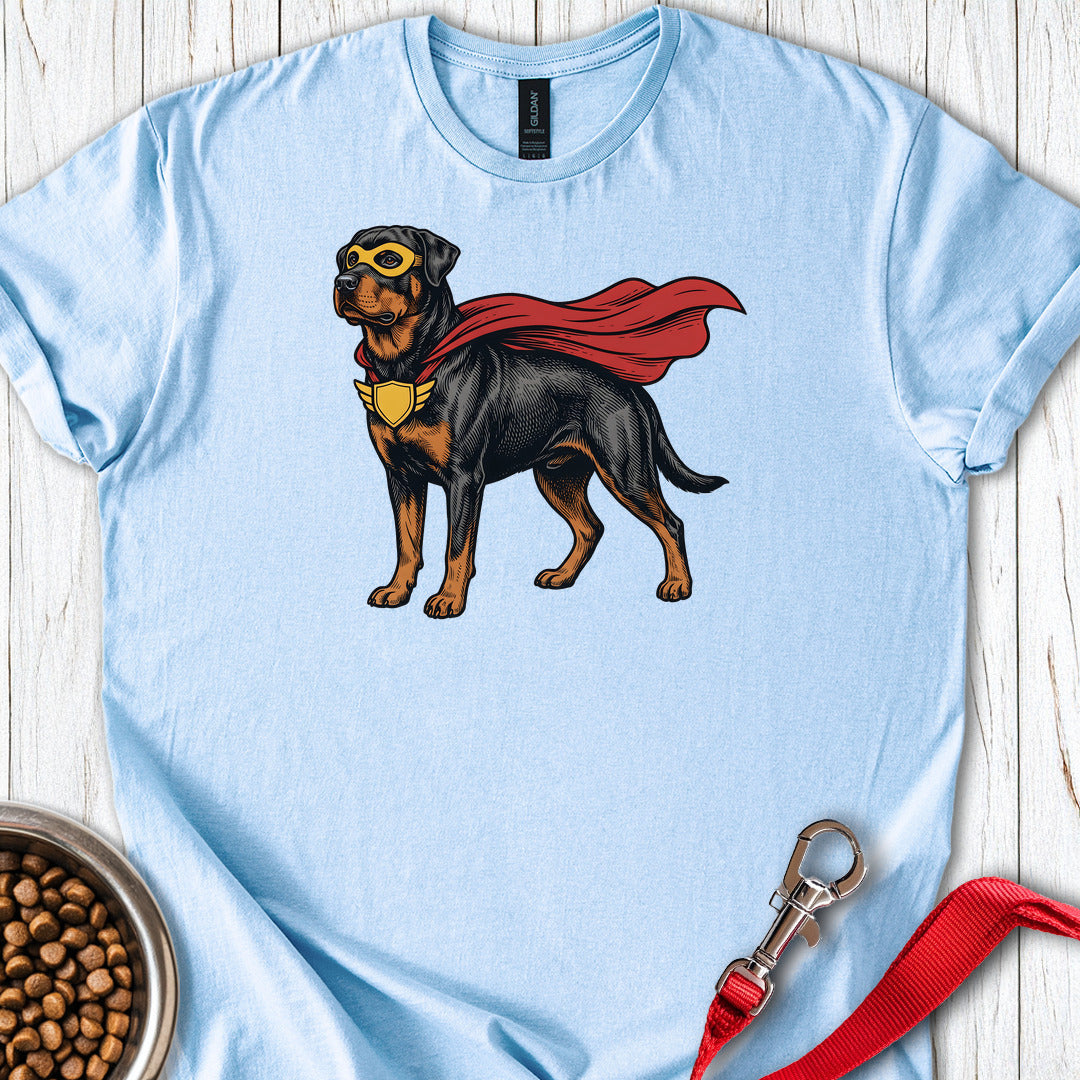 Rottweiler Superhero — Light Blue