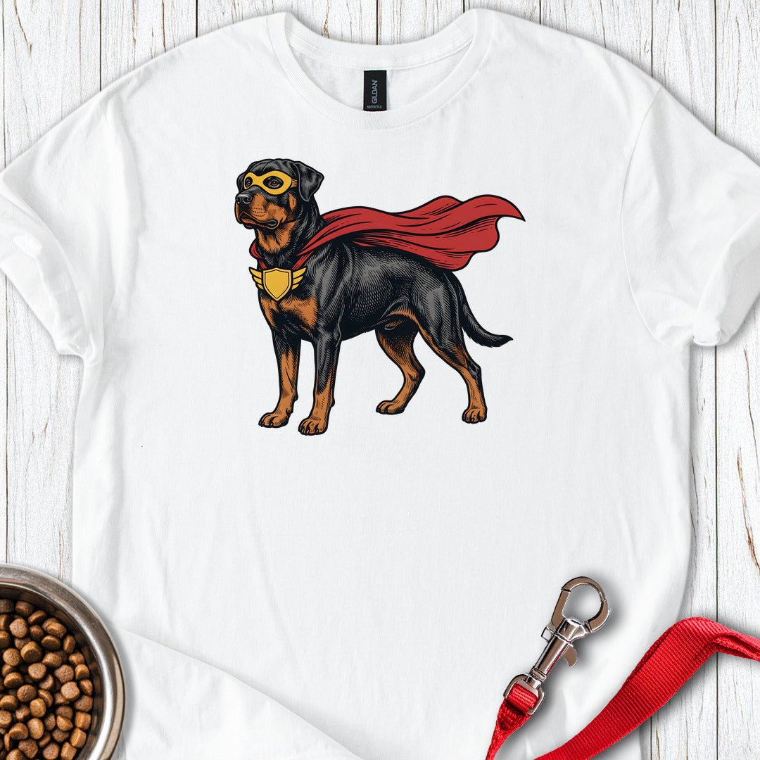 Rottweiler Superhero — White