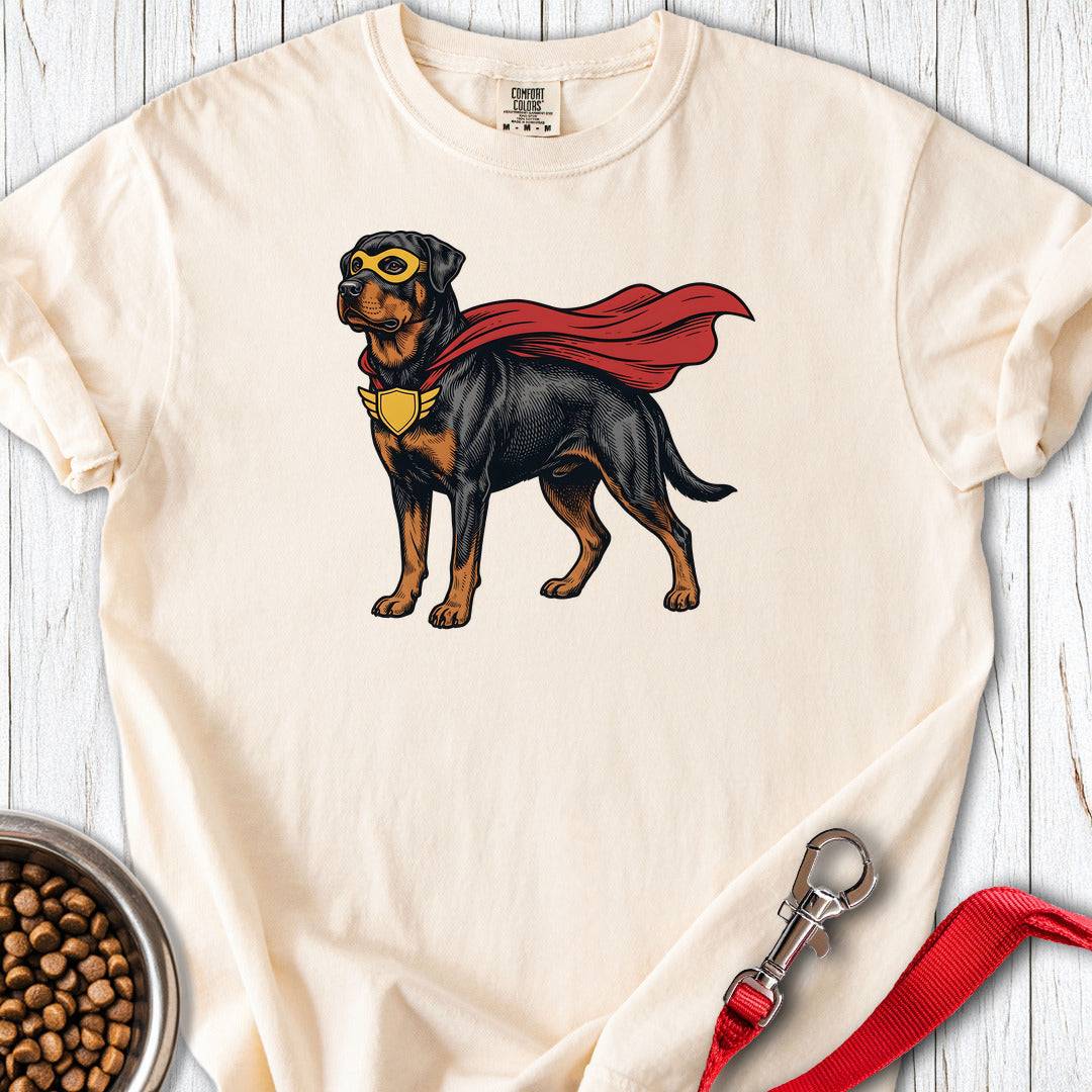 Rottweiler Superhero Premium Tee — Ivory