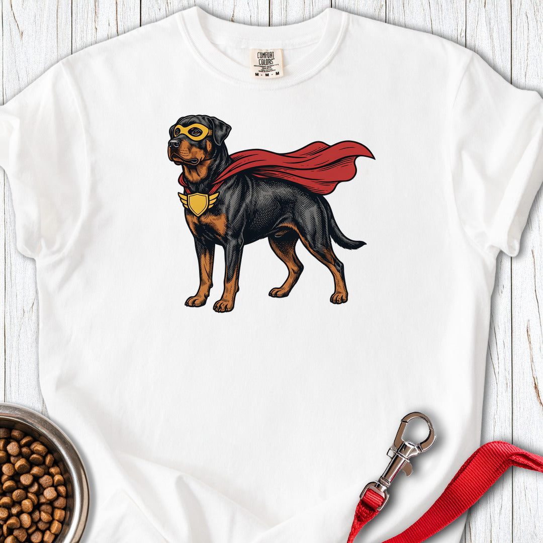Rottweiler Superhero Premium Tee — White