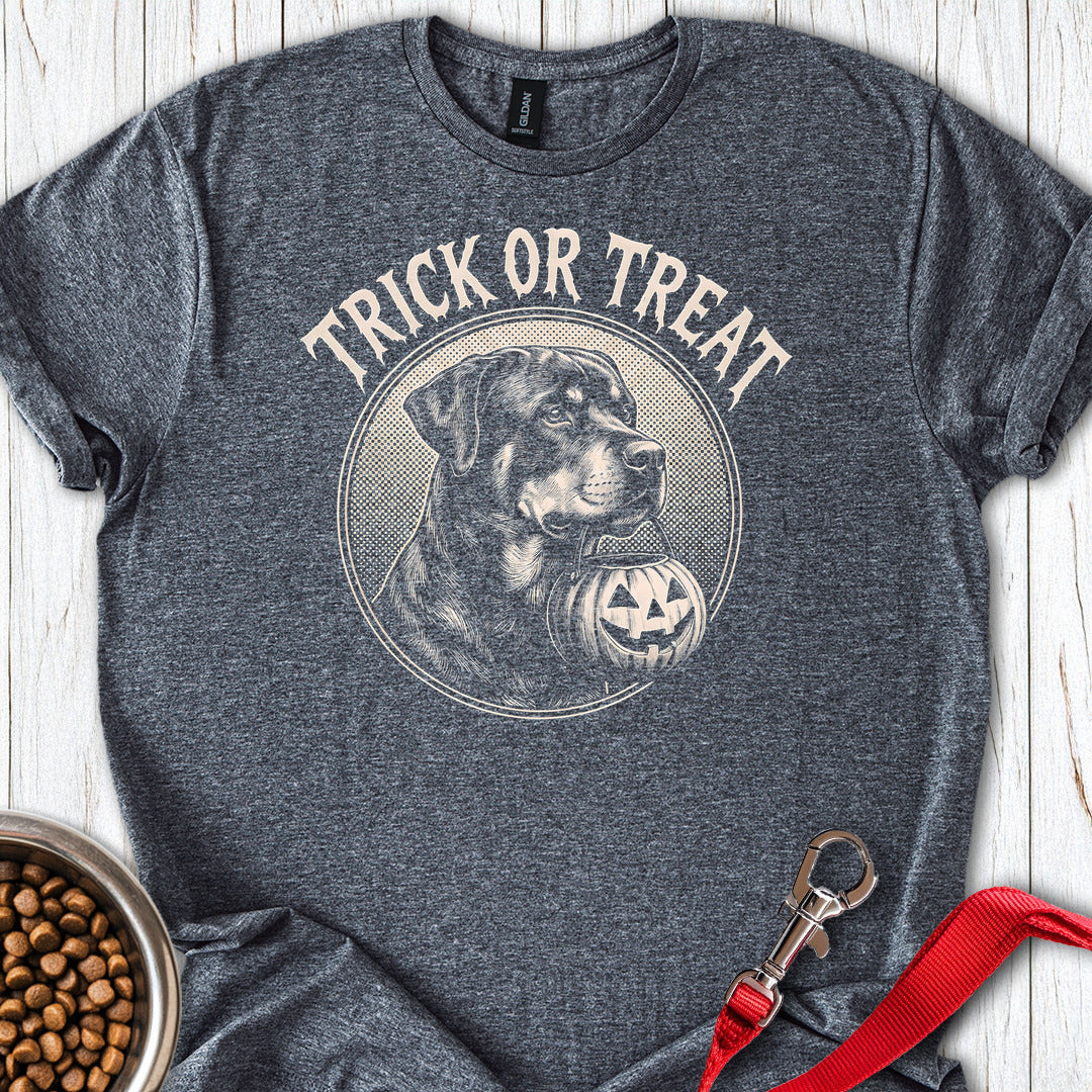Rottweiler Trick Or Treat — Dark Heather
