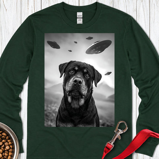 Rottweiler UFO Long Sleeve — Forest Green