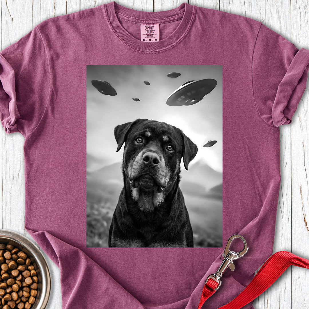 Rottweiler UFO Premium Tee — Berry