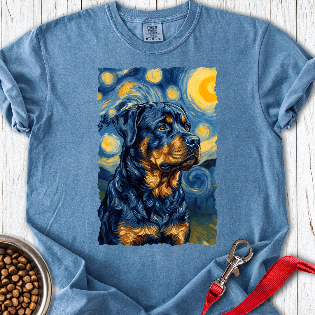 Rottweiler Van Gogh Premium Tee — Blue Jean