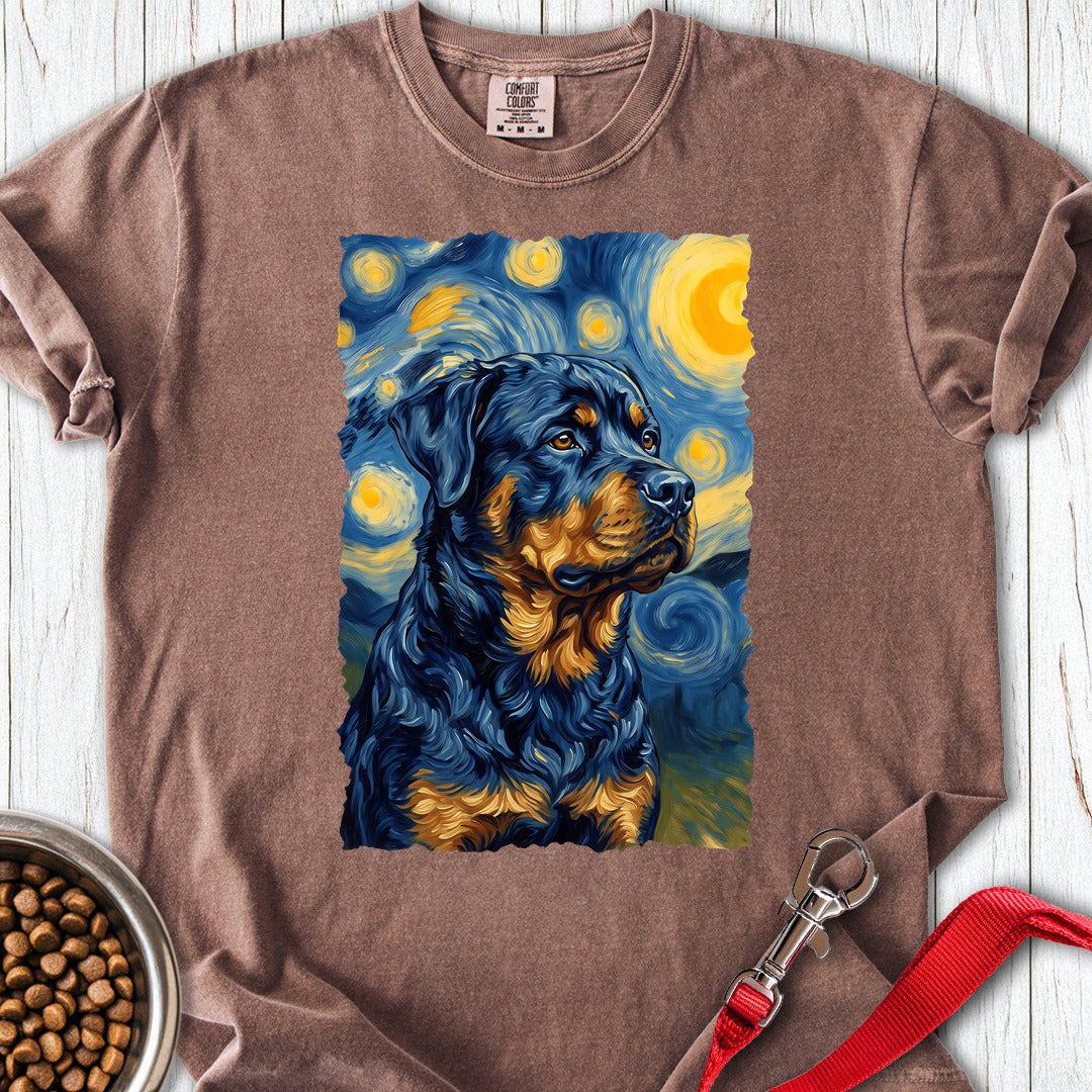 Rottweiler Van Gogh Premium Tee — Espresso