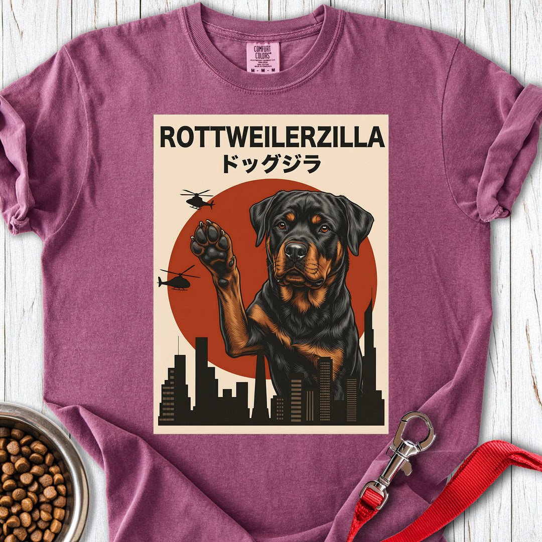 Rottweilerzilla Premium Tee — Berry
